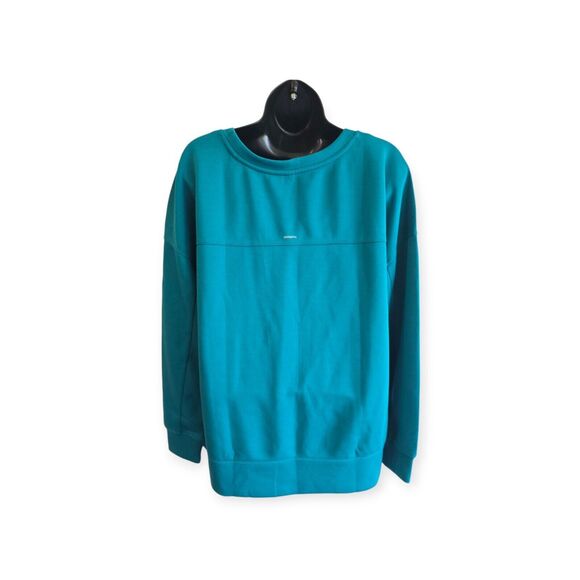 Mondetta Ladies' Scuba Crewneck Sweatshirt Verdigris Size X-Large - Picture 2 of 7